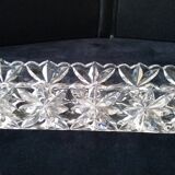 2 molded crystal centerpiece planters