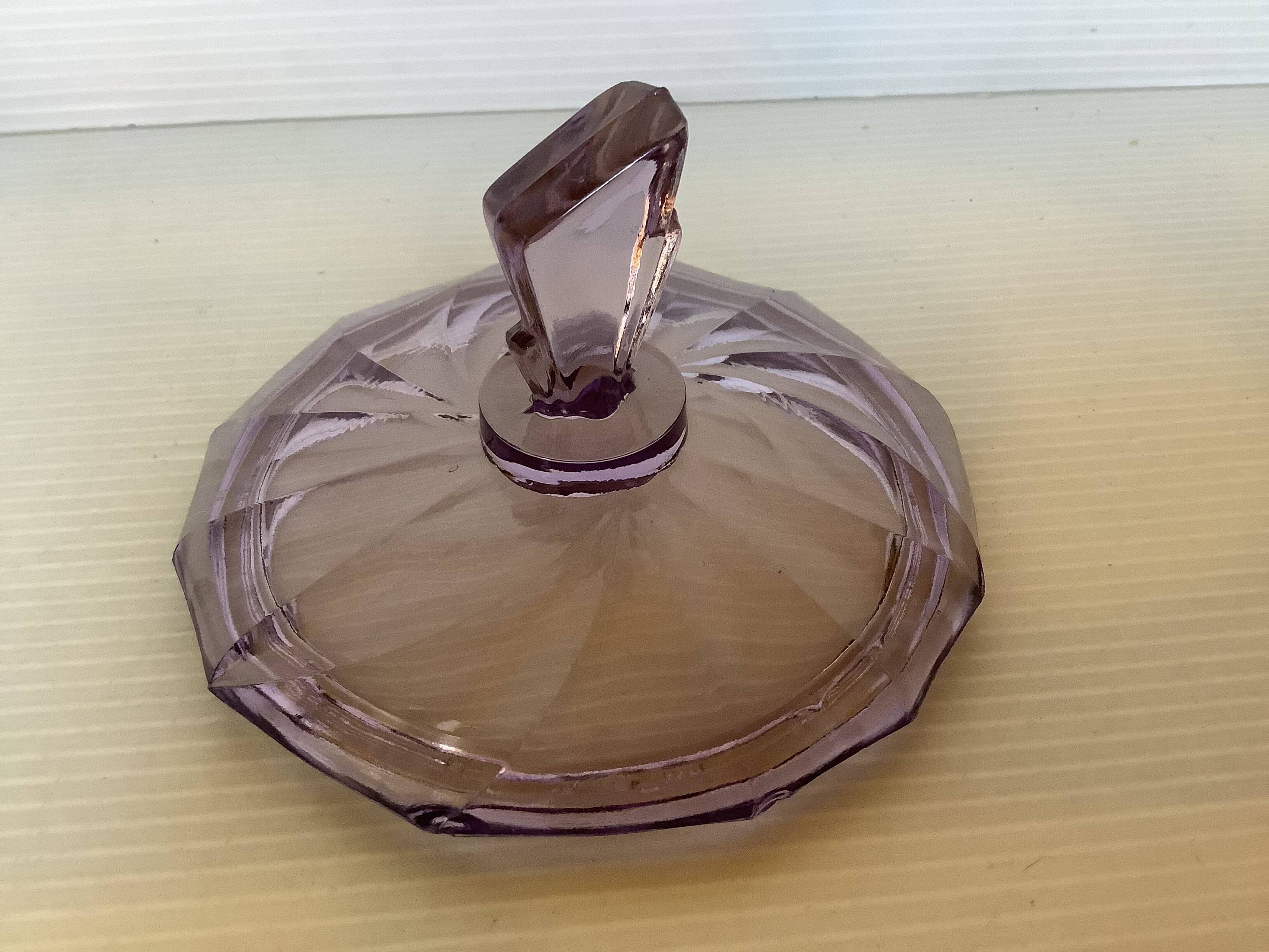 Art Deco Purple Jewelry Box and Ring Sizer