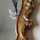Mirror Rocaille style gilded with gold leaf 42 x 26 cm