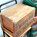 Old menier vintage chocolate crate