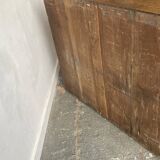 Commode géorgienne en chêne du début du XIXe siècle