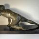 Art Deco regule sculpture on marble base by J. De Roncourt