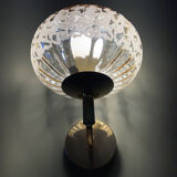 Pair of brass and glass sconces worked 1960