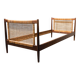 Daybed scandinave design Børge Mogensen pour Soborg Mobelfabrik 1950 's, teck et cannage