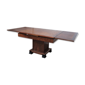 table en noyer art déco