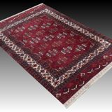 Turkmen Yomud Bukhara Oriental Rug: 2.40 X 1.60 Meters