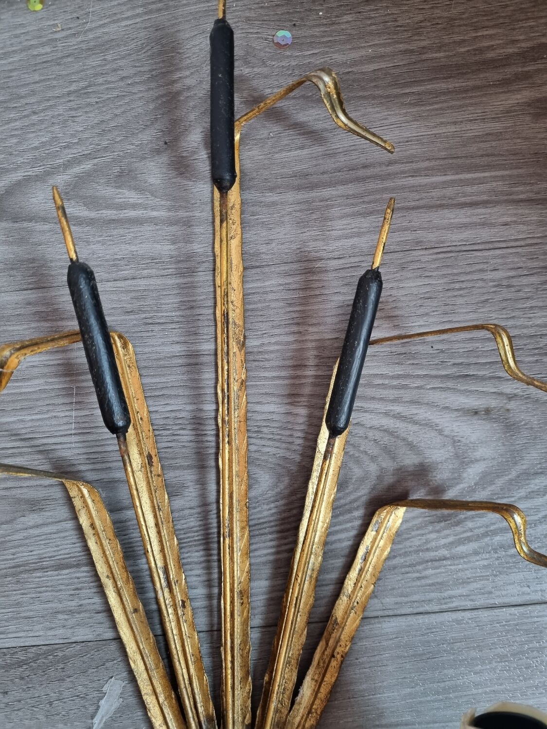 Reed wall lamps Circa 1950