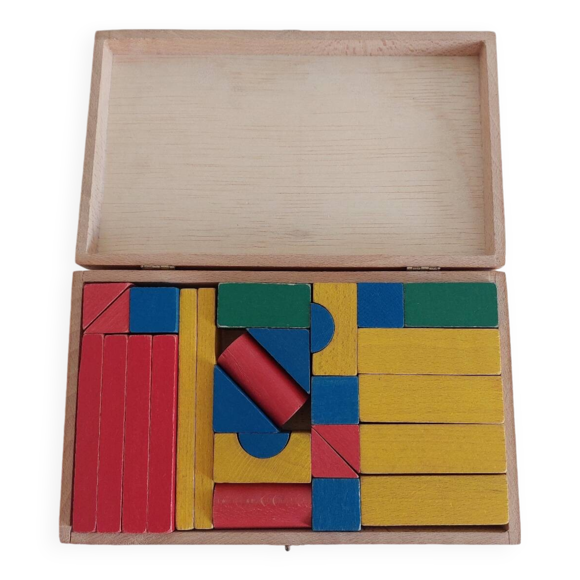 Vintage solid wood cube games