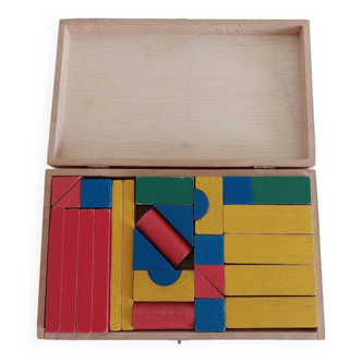 Vintage solid wood cube games