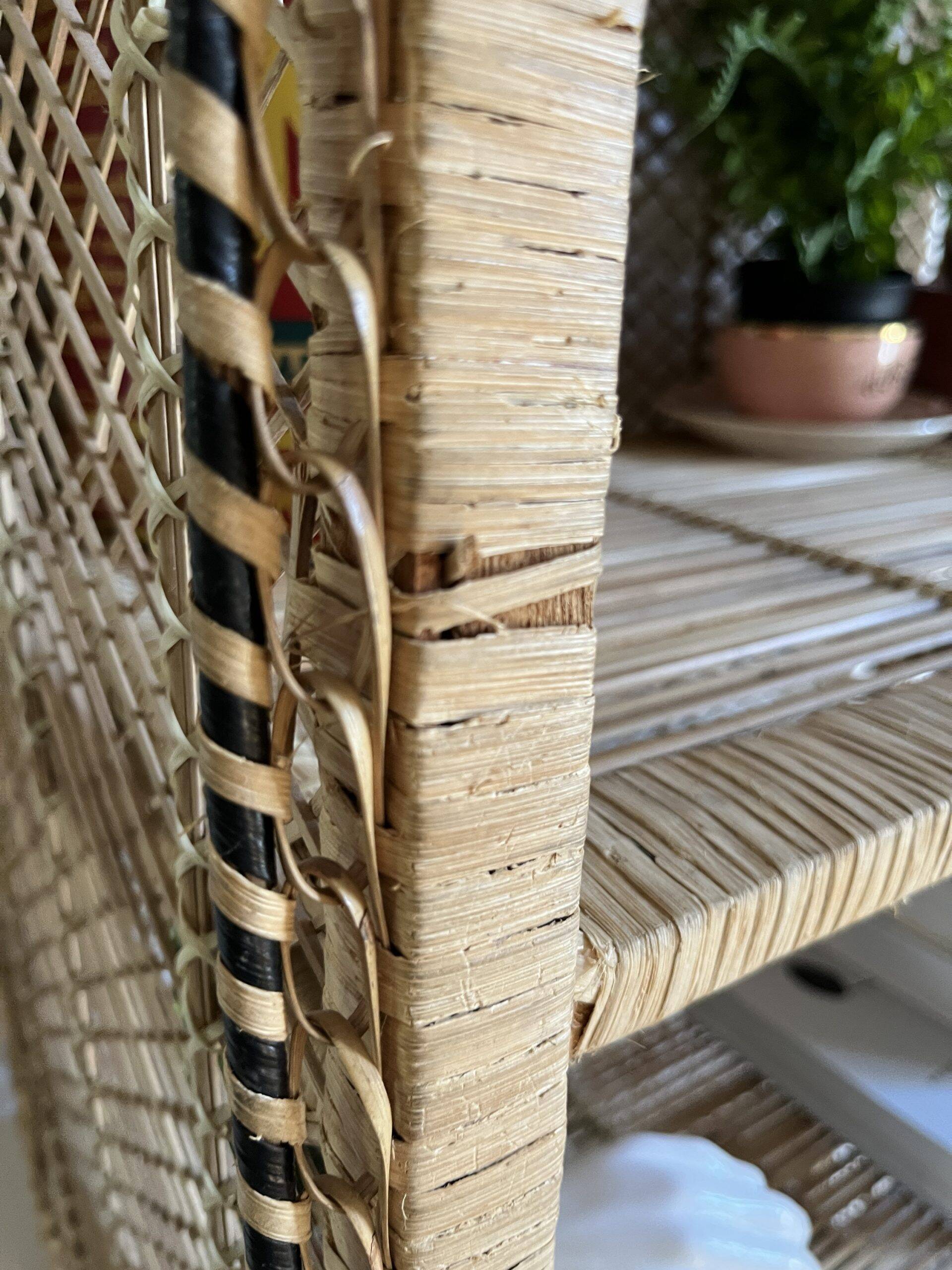 Very large vintage buri shelf