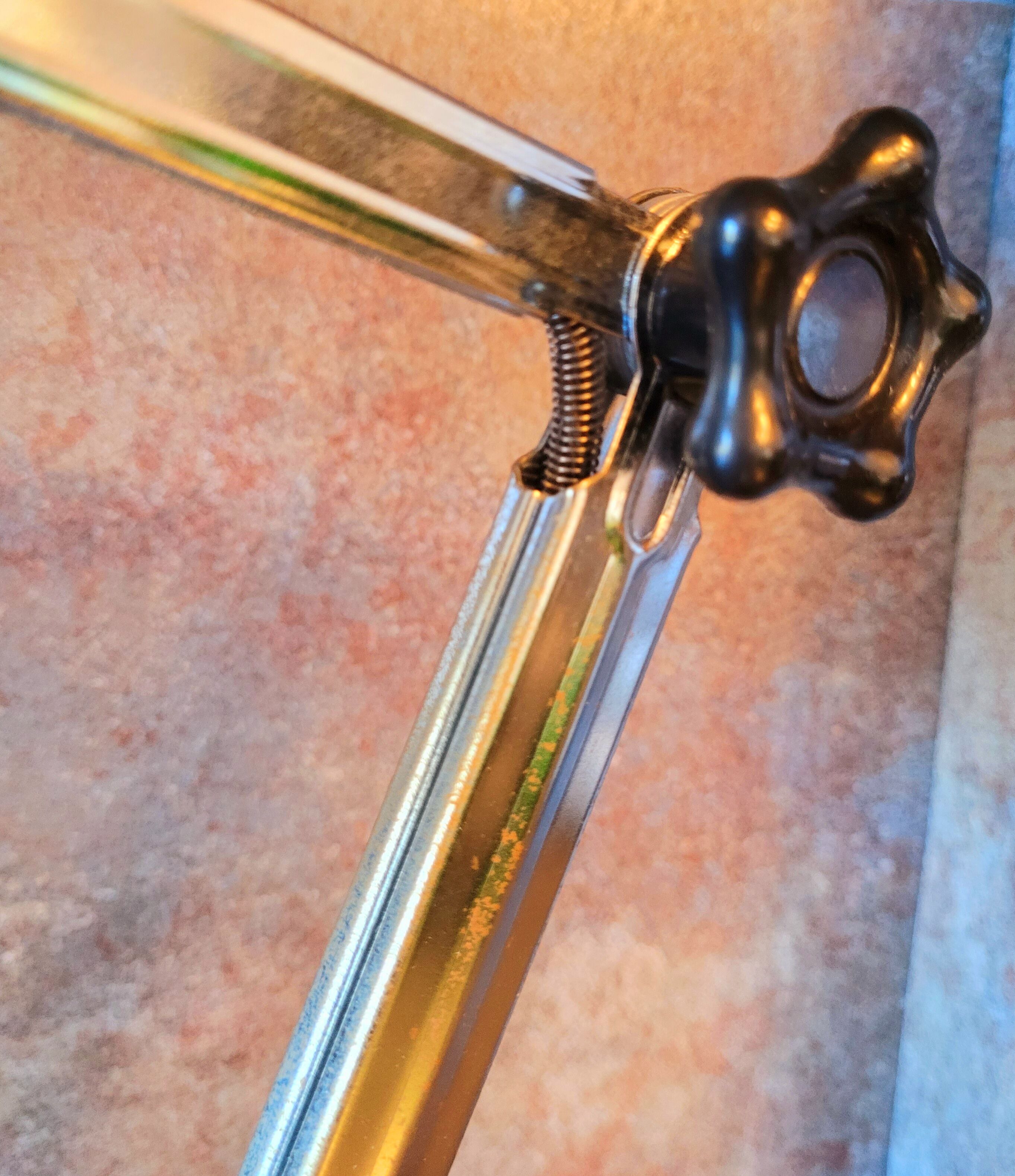 Old gray vintage articulated lamp from the 60s