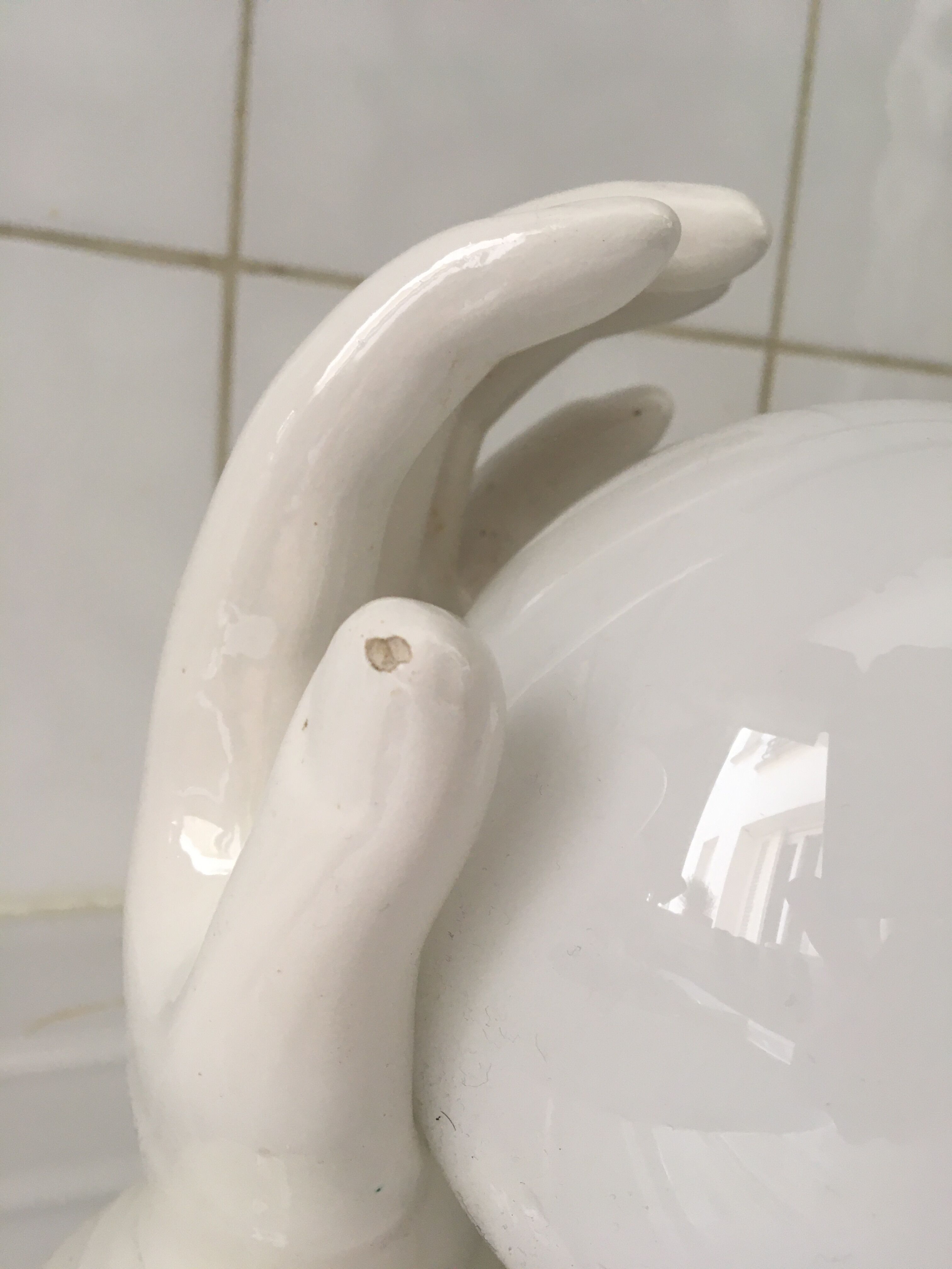 Wall lamp hand lamp ceramic vintage 70s