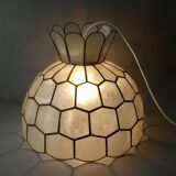 Mother-of-pearl mosaic pendant light, 1970s