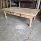 Table basse ancienne dessus sapin en pointe de Hongrie