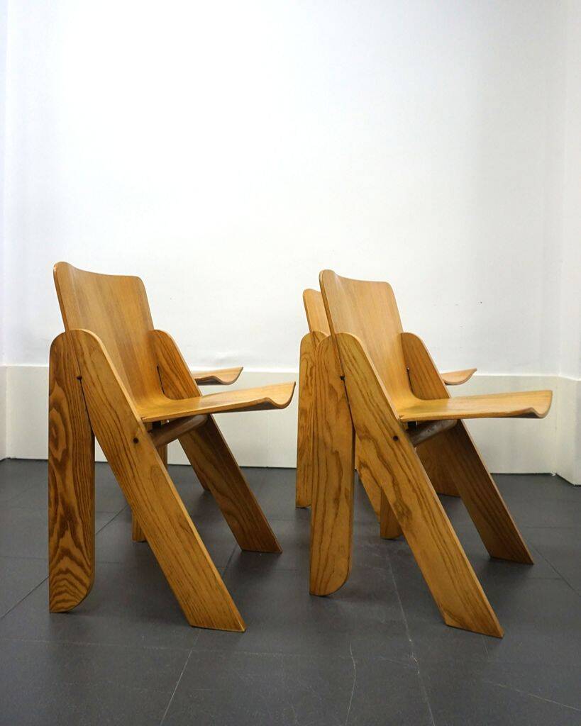 Ensemble de 4 chaises Peota par Gigi Sabadin pour Stilwood