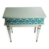 Vintage bedside table revamped