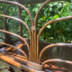 Vintage rattan bookshelf