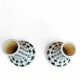 2 x ceramic / Pied de Poule vases / 1980s