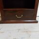 Antique oak open bookcase