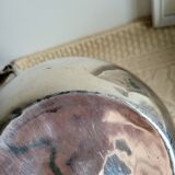 Silver-plated metal planter pot