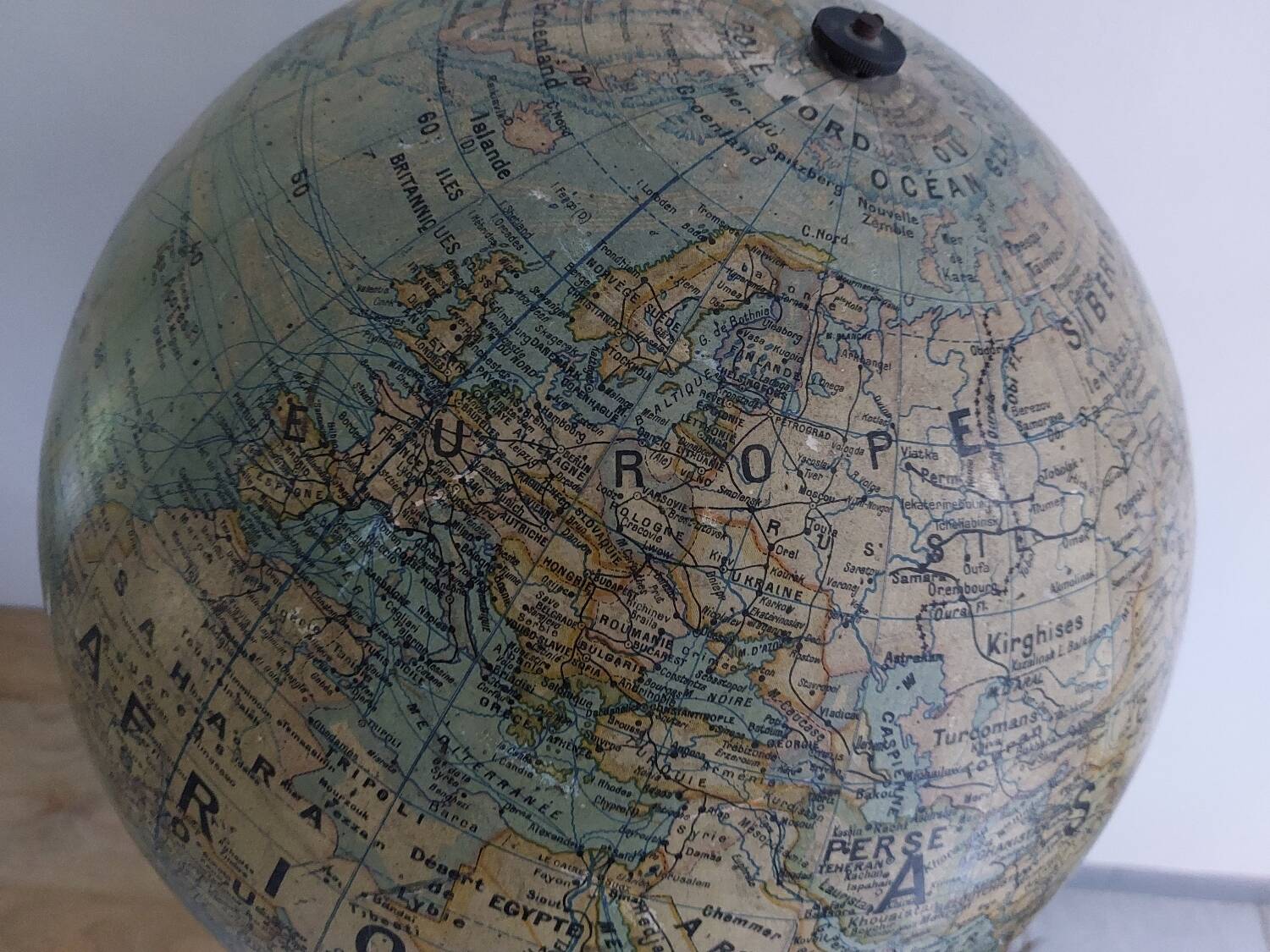Large terrestrial globe