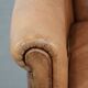 Beautiful subtle vintage sheepskin armchair with elegant legs