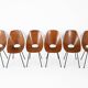 6 "Medea" chairs by Vittorio Nobili for Frattelli Tagliabue, 1950s