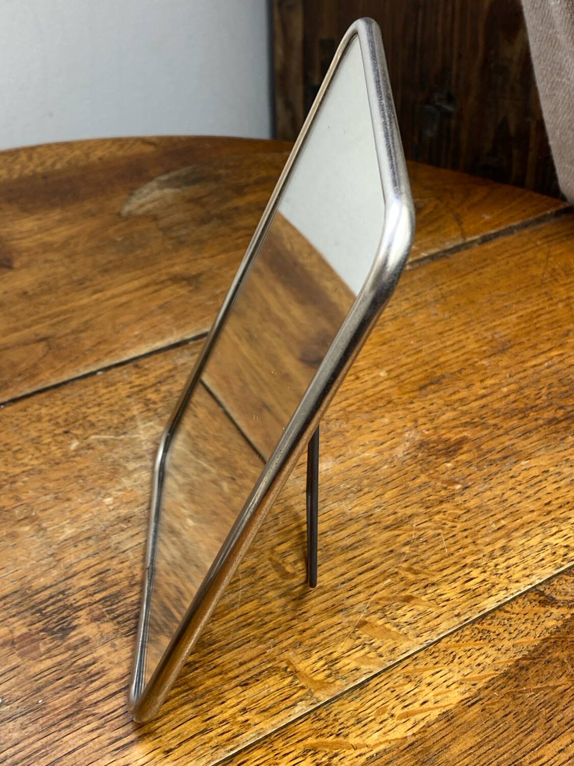 Silver-plated barber mirrors
