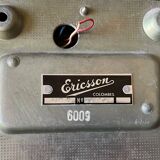 Old Ericsson wall telephone in black bakelite