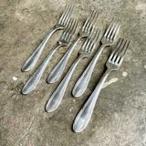 6 silver-plated forks