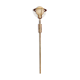 American glass and metal floor lamp 200 cm, 1950s design.