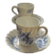 Blue floral cup and saucer by Haviland.