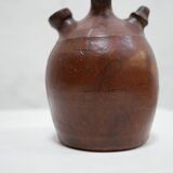Vintage leather gargoulette pot