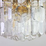 Brass lamp with Murano glass, Palazzo, Kalmar, Austria, 1970s.