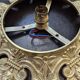 Art Nouveau ceiling light, table lamp in pressed-molded glass