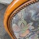 Voltaire armchair Louis Philippe in solid wood and fabric