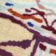 Moroccan Berber carpet Beni Ouarain ecru with colorful patterns 246x158cm