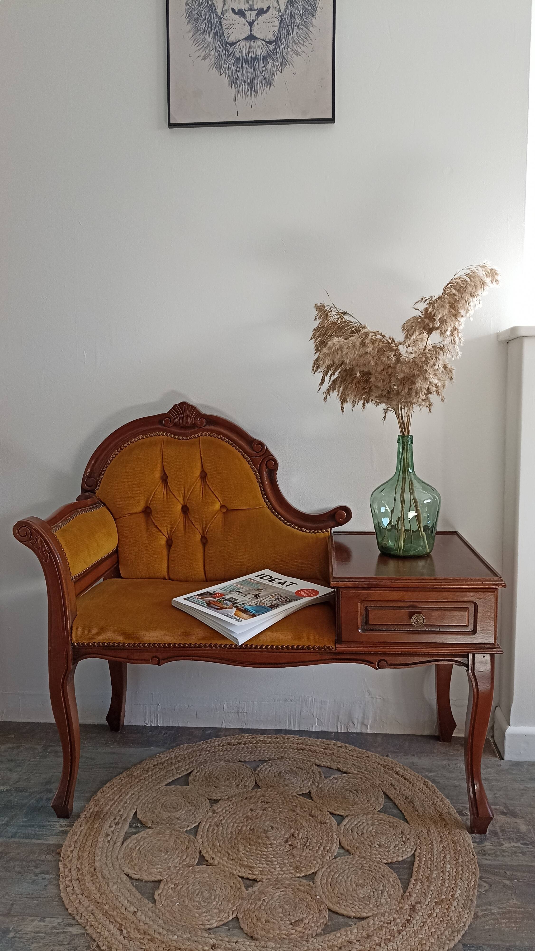 Vintage phone cabinet