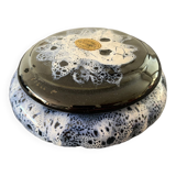 Candy box / round box / empty pocket in flamed sandstone Alpho signed