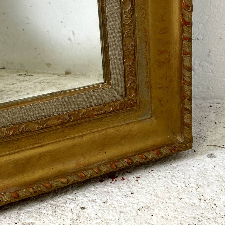 Miroir bois et stuc doré style Louis XVI
