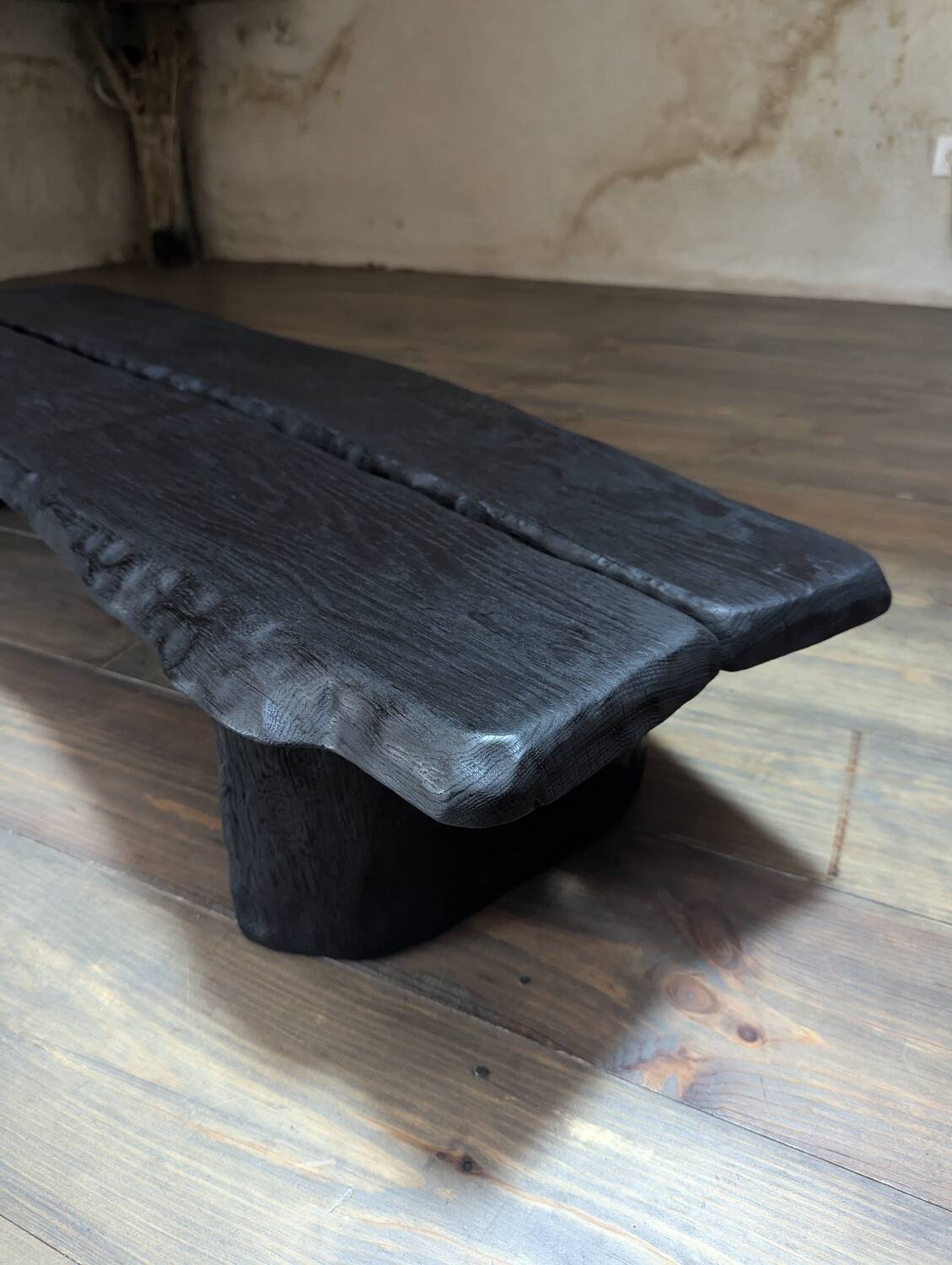 Burnt oak coffee table