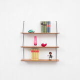 Wall shelf, 1960s, solid beech wood