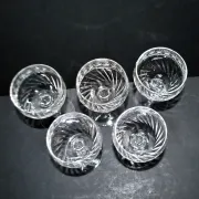 Saint-Louis set of 5 crystal wine glasses model 1930 Metra size 4593