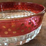 Salad bowl set and its 2 crystal cups