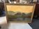 Oil on canvas, lake and forest