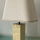 Hollywood Regency lamp in metal and brass from the 70s.