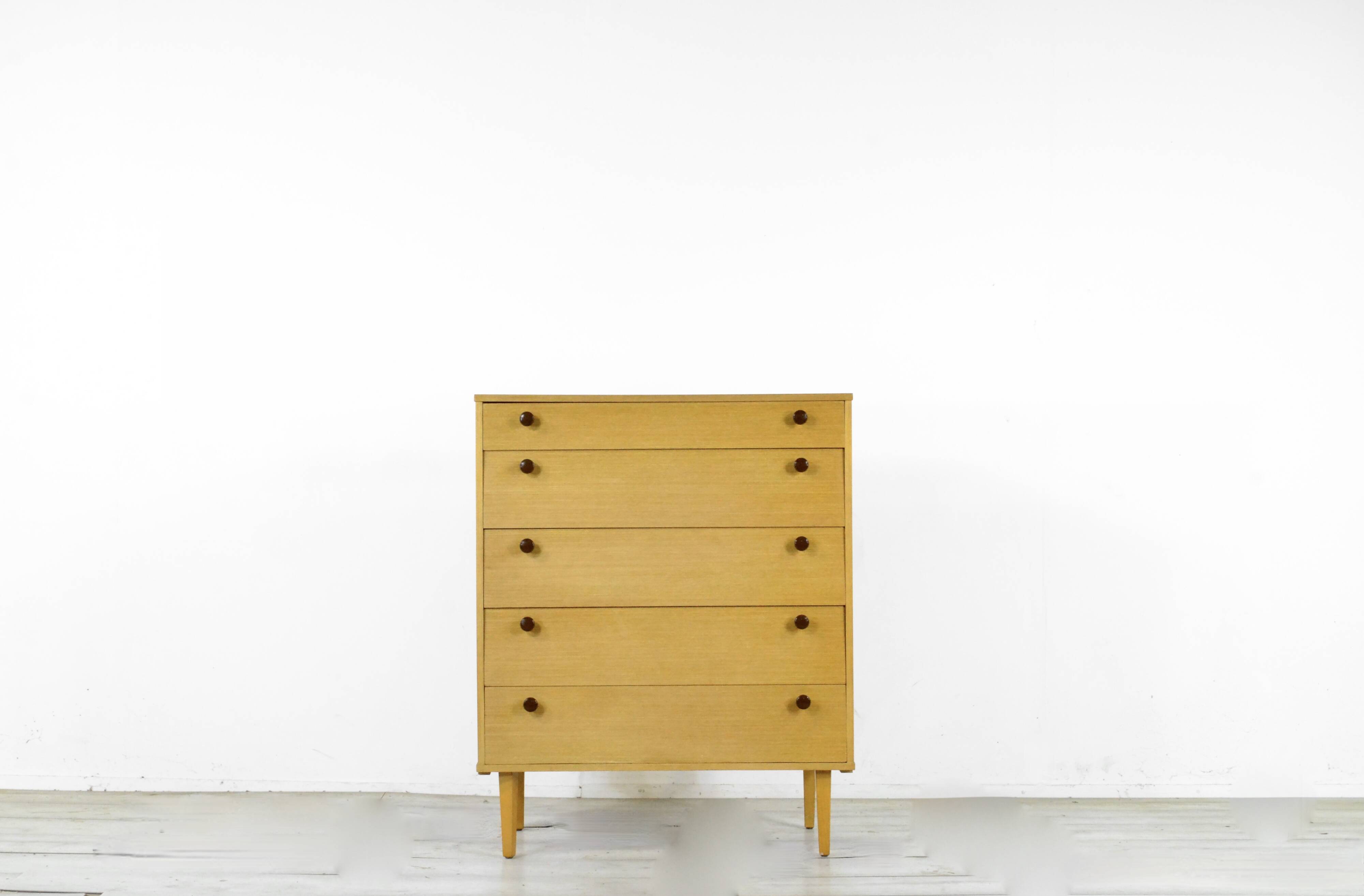 Midcentury 'Avalon' Teak Tallboy / Chest Of Drawers. Vintage Modern