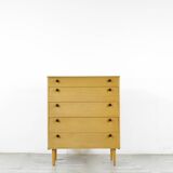 Commode haute en teck « Avalon » du milieu du siècle. Style vintage moderne.