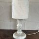 Vintage table lamp alabaster lamp, Italy 1960 minimalist