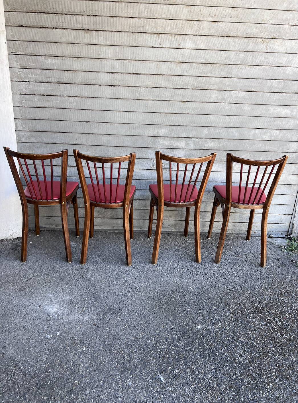 (Lot) 4 Chaises Bistrot Baumann